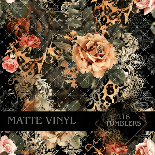 8039 LEOPARD ROSES - 216 Tumblers
