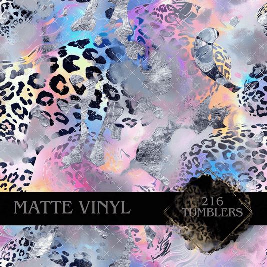 8051 FROSTED NEON LEOPARD - 216 Tumblers