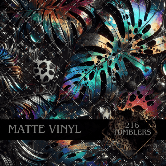 8074 NEON MONSTERA - 216 Tumblers