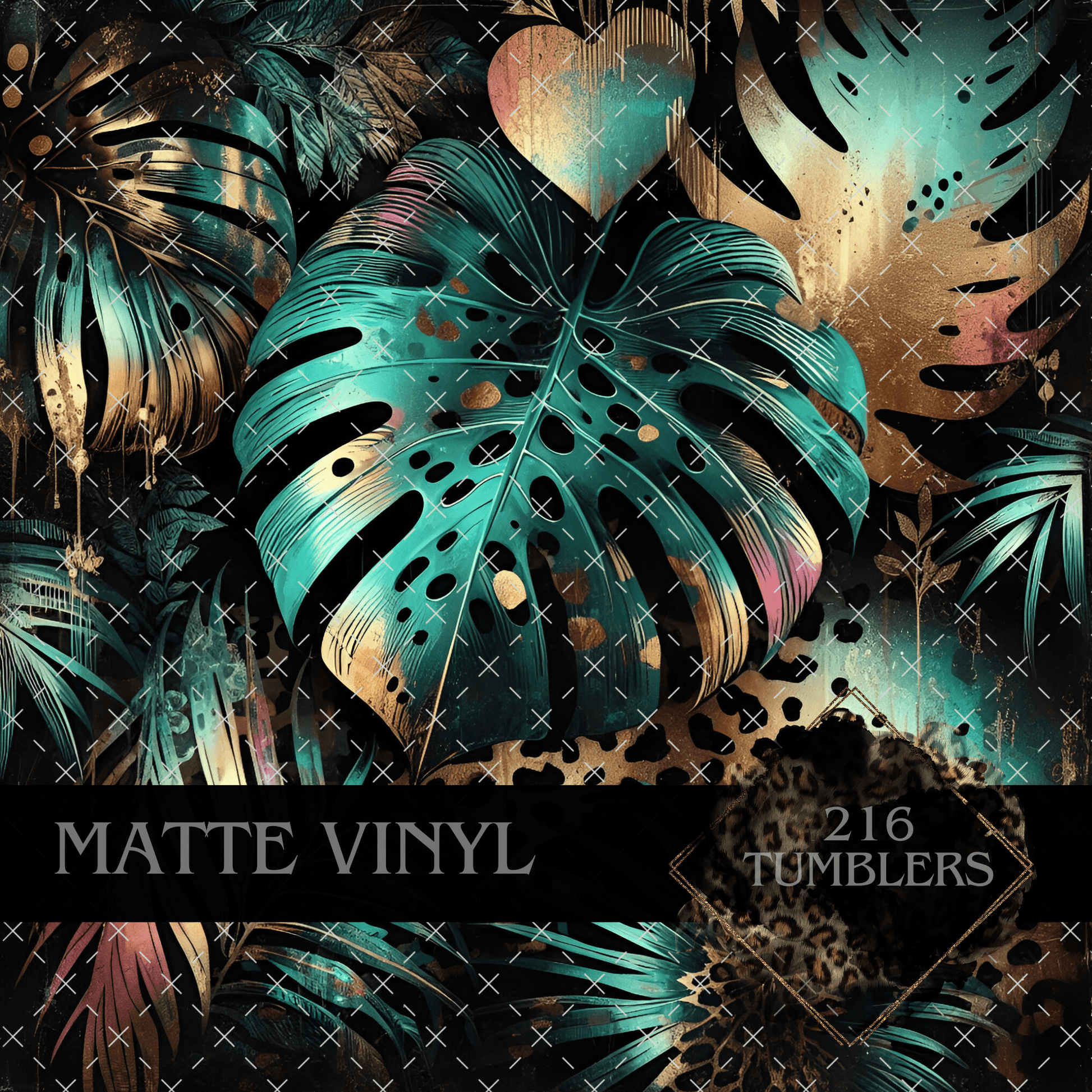 8077 LIQUID MONSTERA - 216 Tumblers