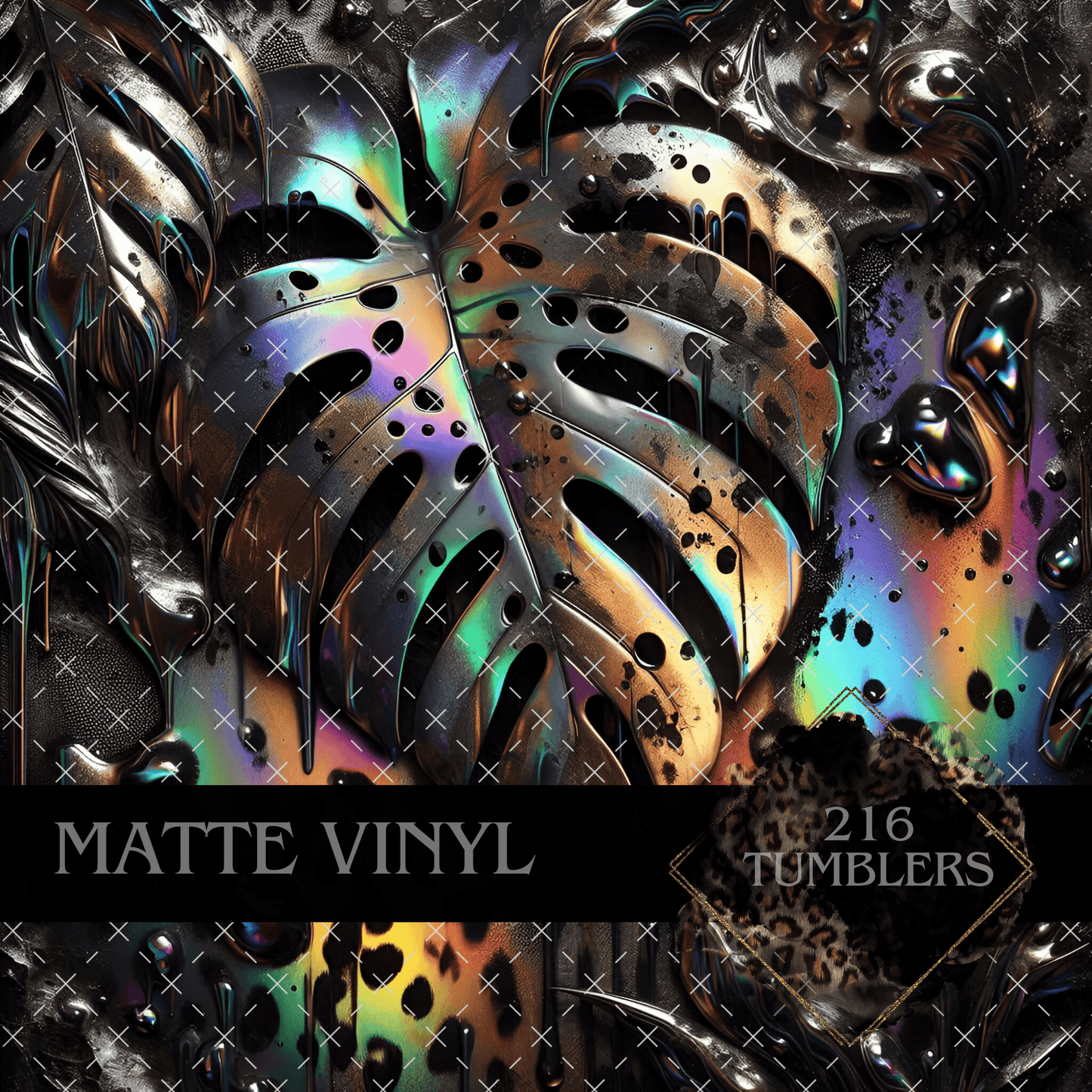 8078 MELTING MONSTERA - 216 Tumblers