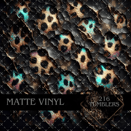 8081 CRACKED LEOPARD - 216 Tumblers