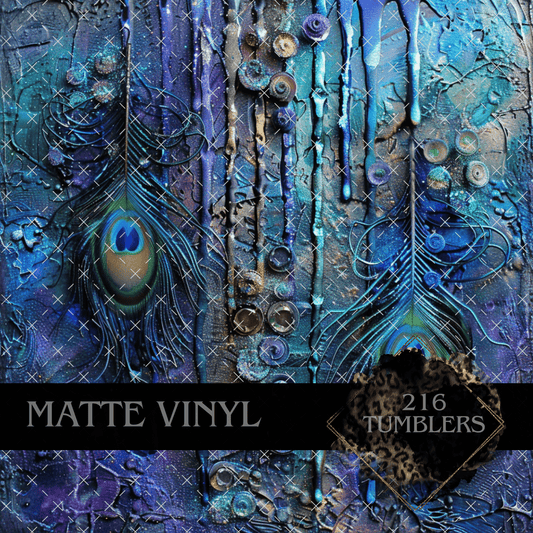 8084 MERMAID PEACOCK - 216 Tumblers