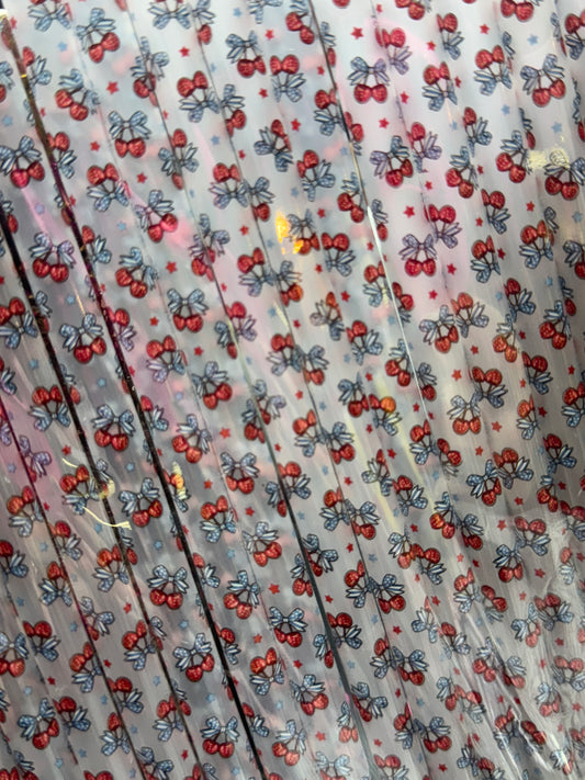 514 Cherries w/bows (Clear) 32-40oz