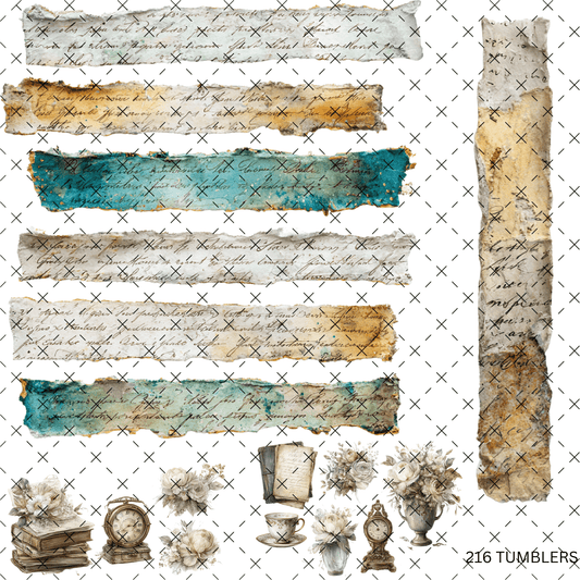 835 JOURNAL PAGES W/ELEMENTS - 216 Tumblers