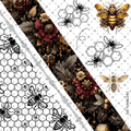 844 BEE SWIRL - 216 Tumblers