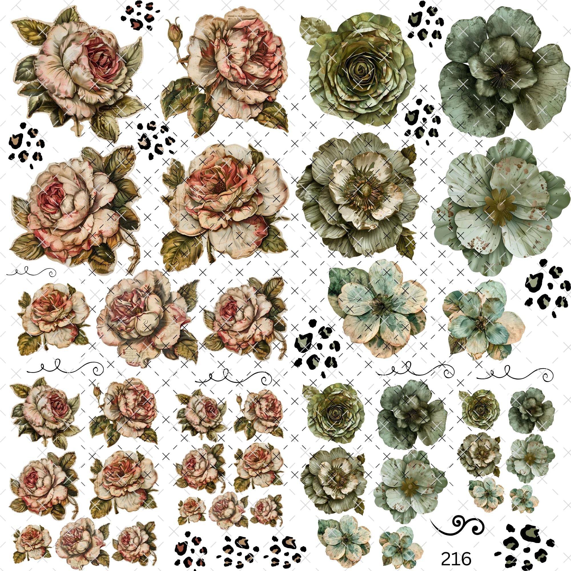 860 PATINA AND OTHER FLOWERS - 216 Tumblers