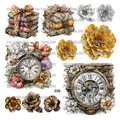 878 CLOCKS, FLORALS, BOOKS - 216 Tumblers