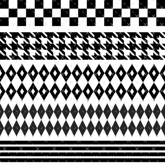 884 MIXED BAND DESIGNS - 216 Tumblers