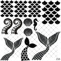 885 MERMAID OUTLINES - 216 Tumblers