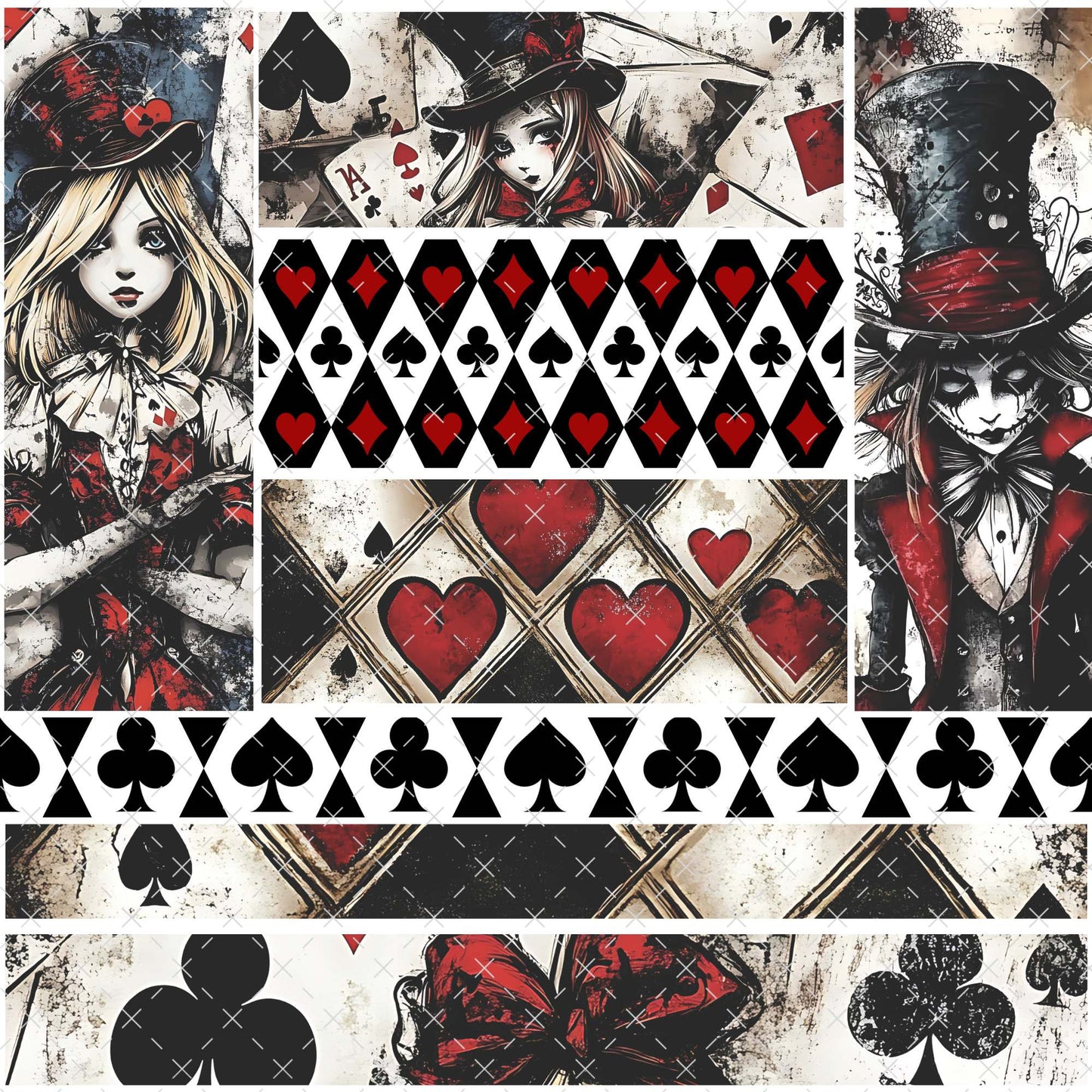 888 DARK ALICE - 216 Tumblers