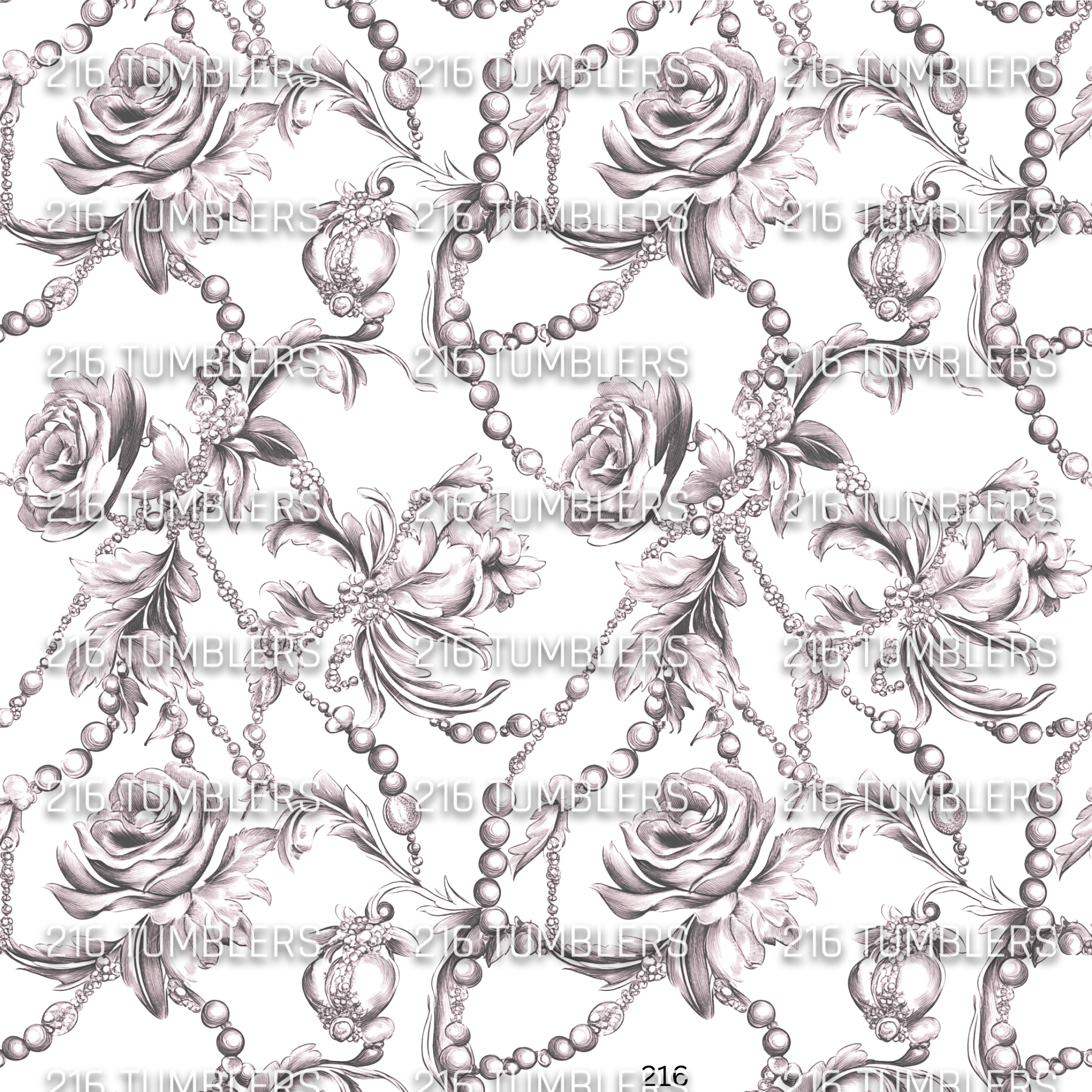 1075 PURPLE FLOWER STRAND W/PEARLS