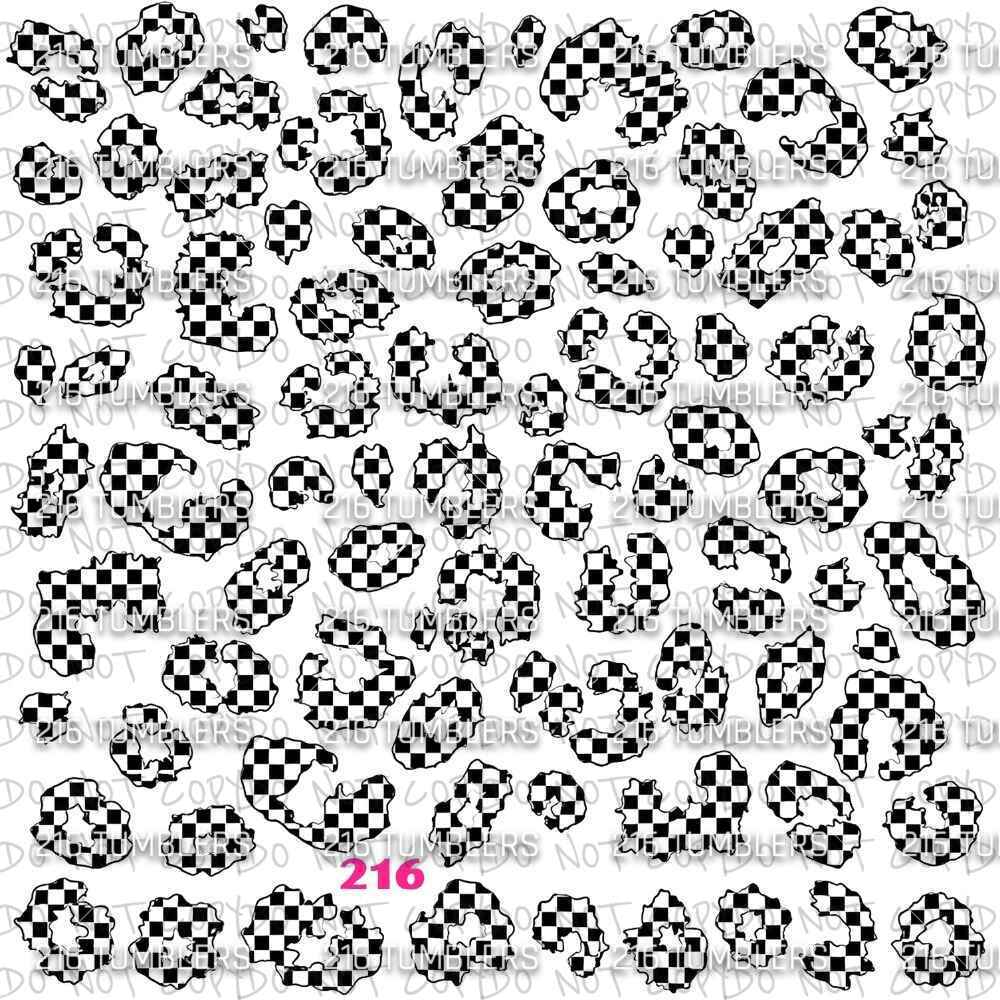 1226 TRANSPARENT CHECKER LEOPARD