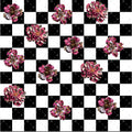 789 FLORAL CHECKER