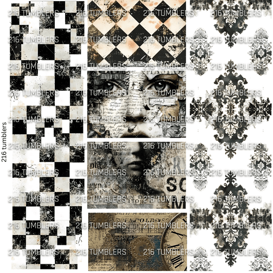 900 GIRL CHECKER GRUNGE - 216 Tumblers