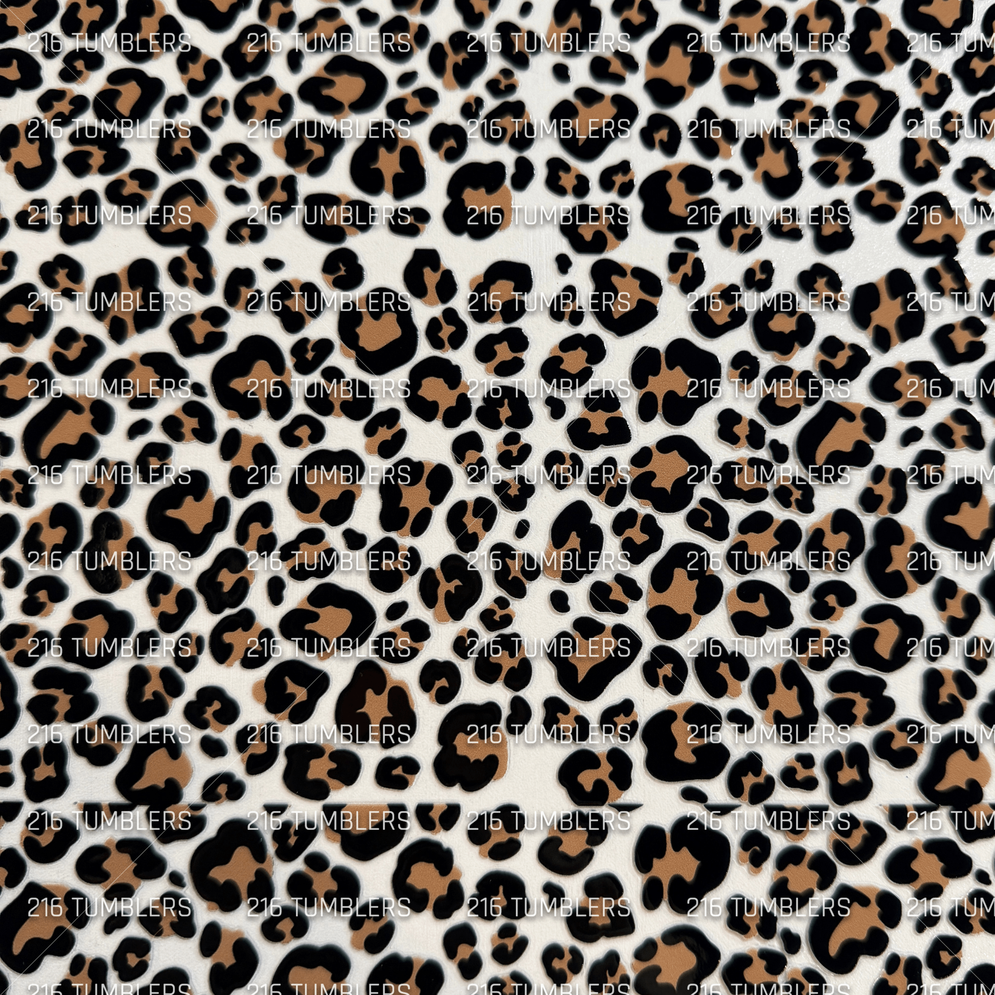 913 OLD SCHOOL BROWN LEOPARD SHEET - 216 Tumblers