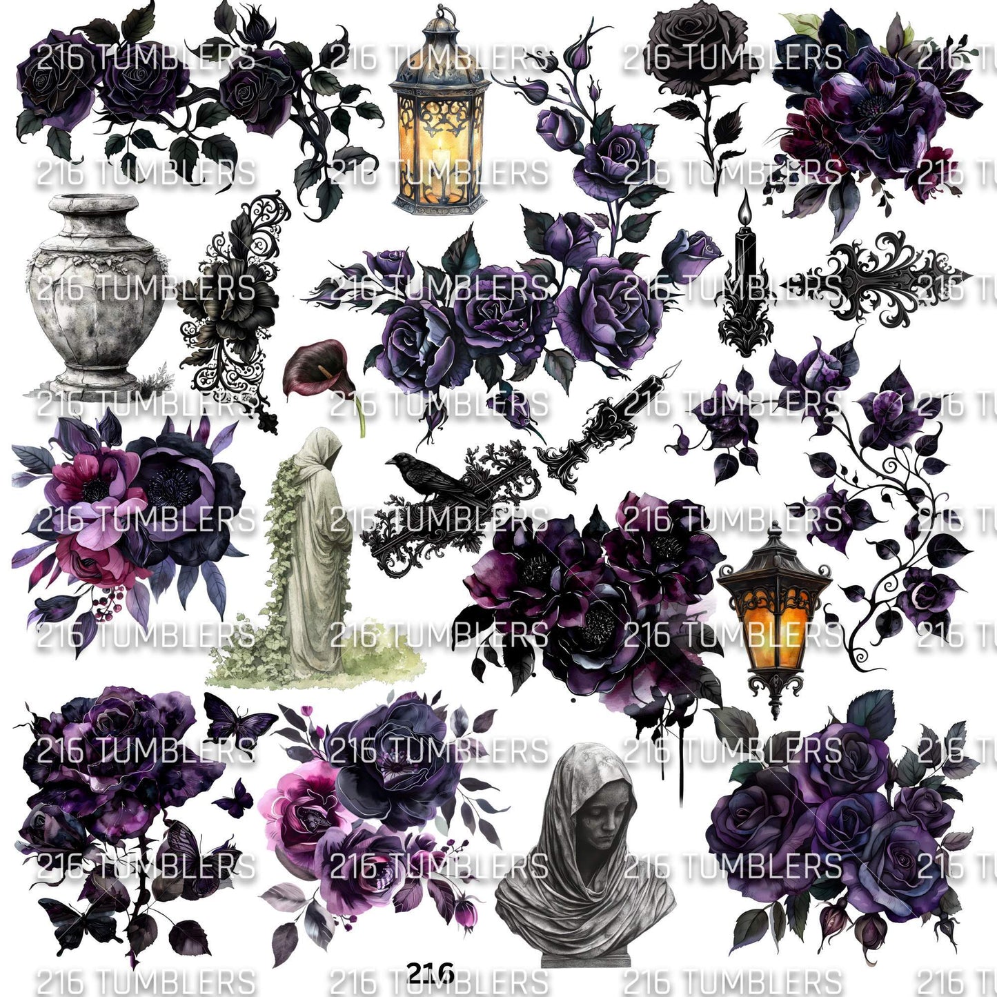 919 A GOTHIC CELEBRATION - 216 Tumblers
