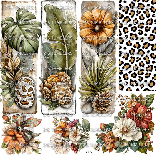 930 MONSTERA JUNGLE - 216 Tumblers