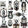 931 CREEPY DOLLS - 216 Tumblers