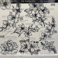 936 FLORAL OUTLINES - 216 Tumblers