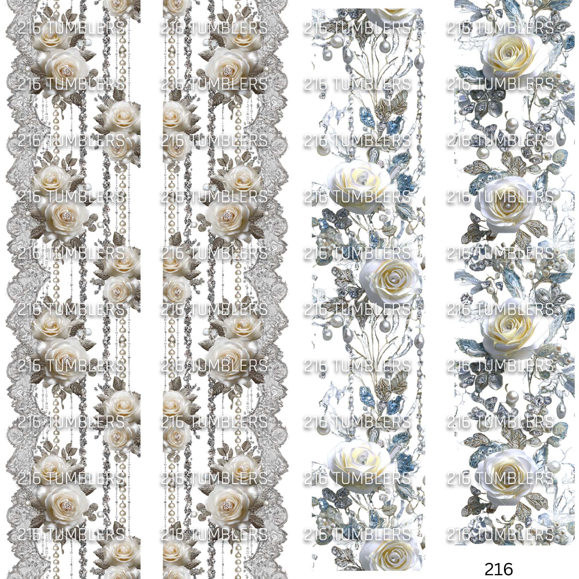 937 PEEK A BOO FLOWER STRANDS - 216 Tumblers