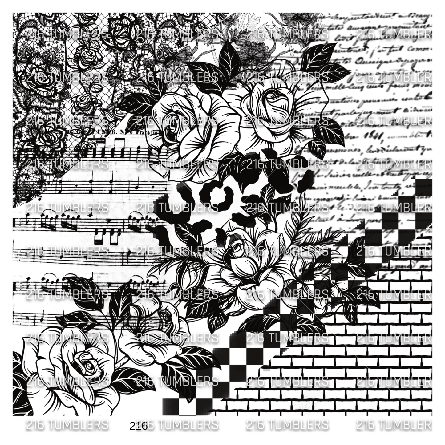 944 GRUNGE OVERLAY - 216 Tumblers