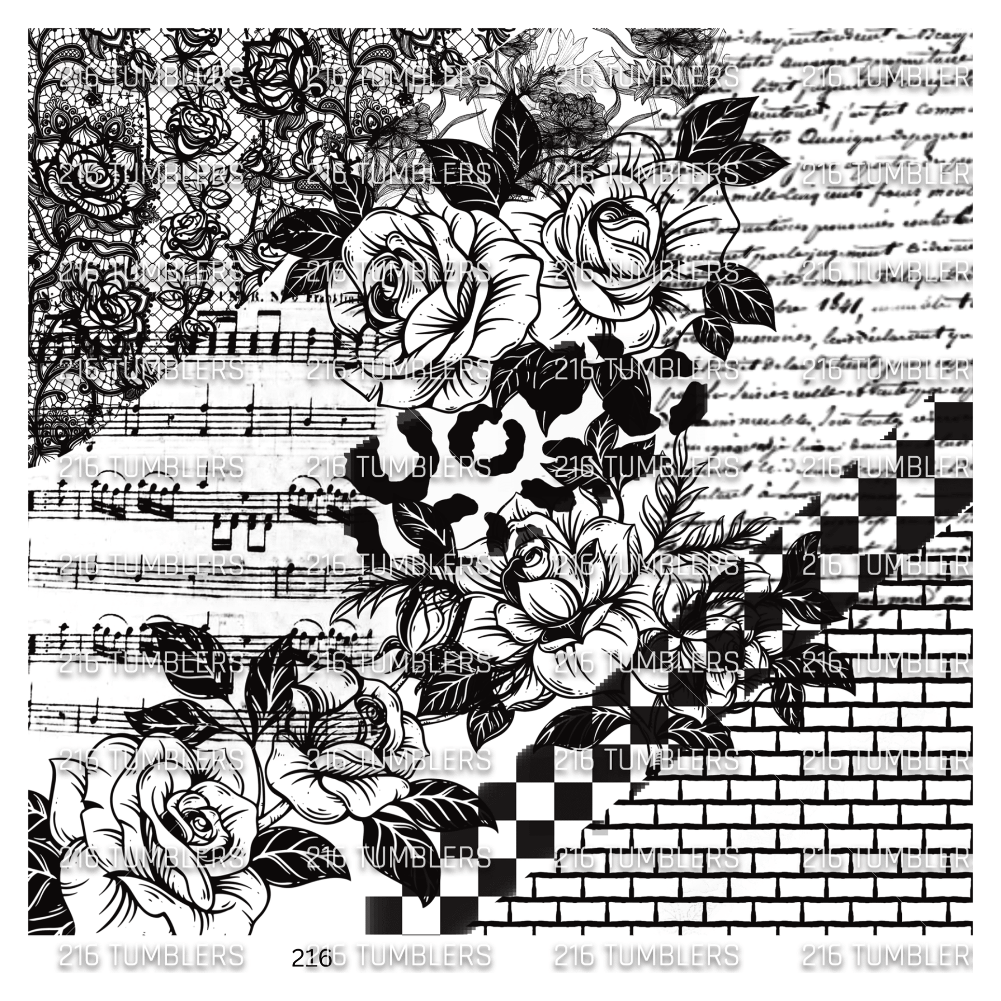 944 GRUNGE OVERLAY - 216 Tumblers