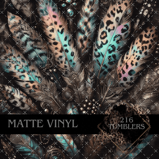 9508 FAN OF FEATHERS - 216 Tumblers