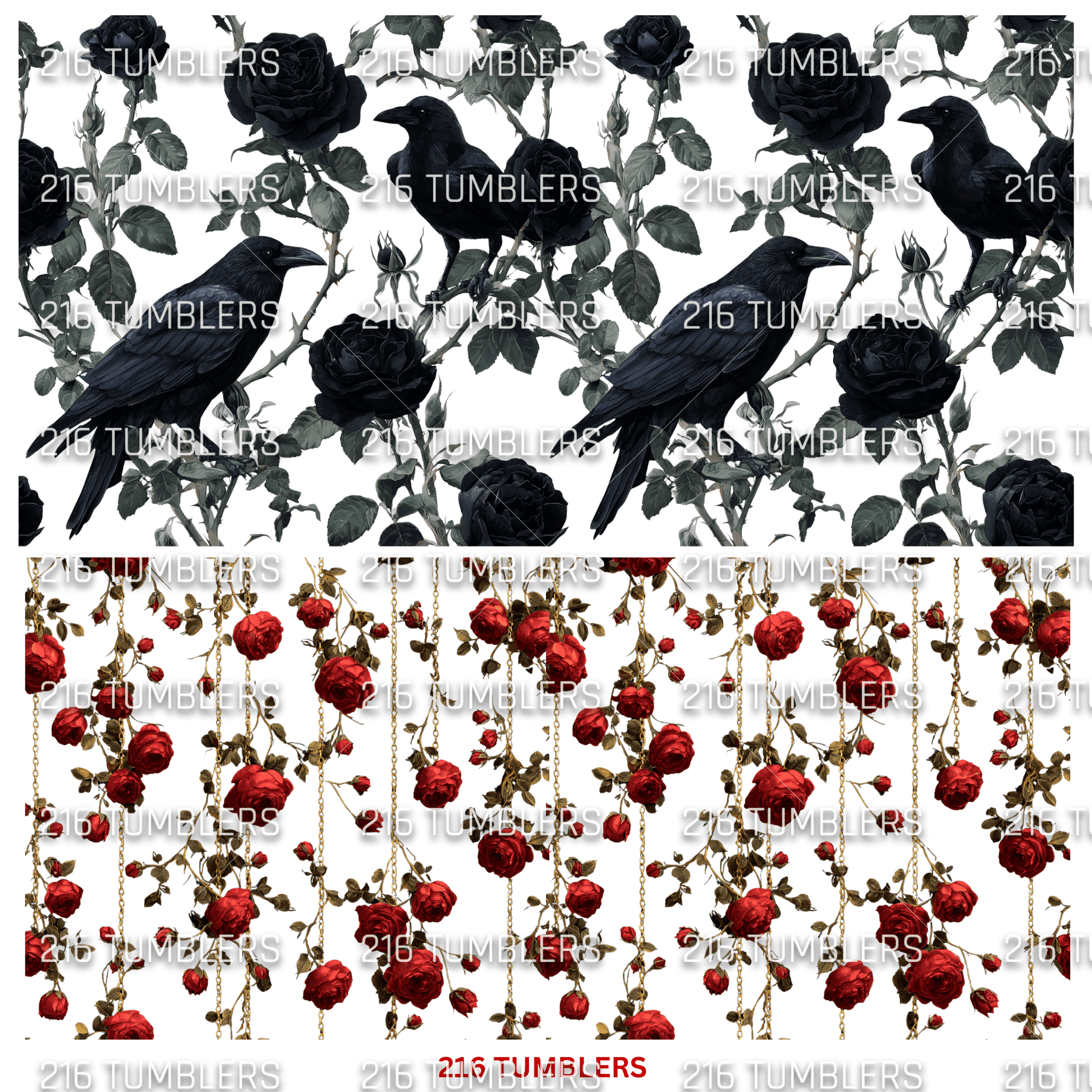 953 OOH SHORT RIBS W/CROWS OR RAVENS - 216 Tumblers