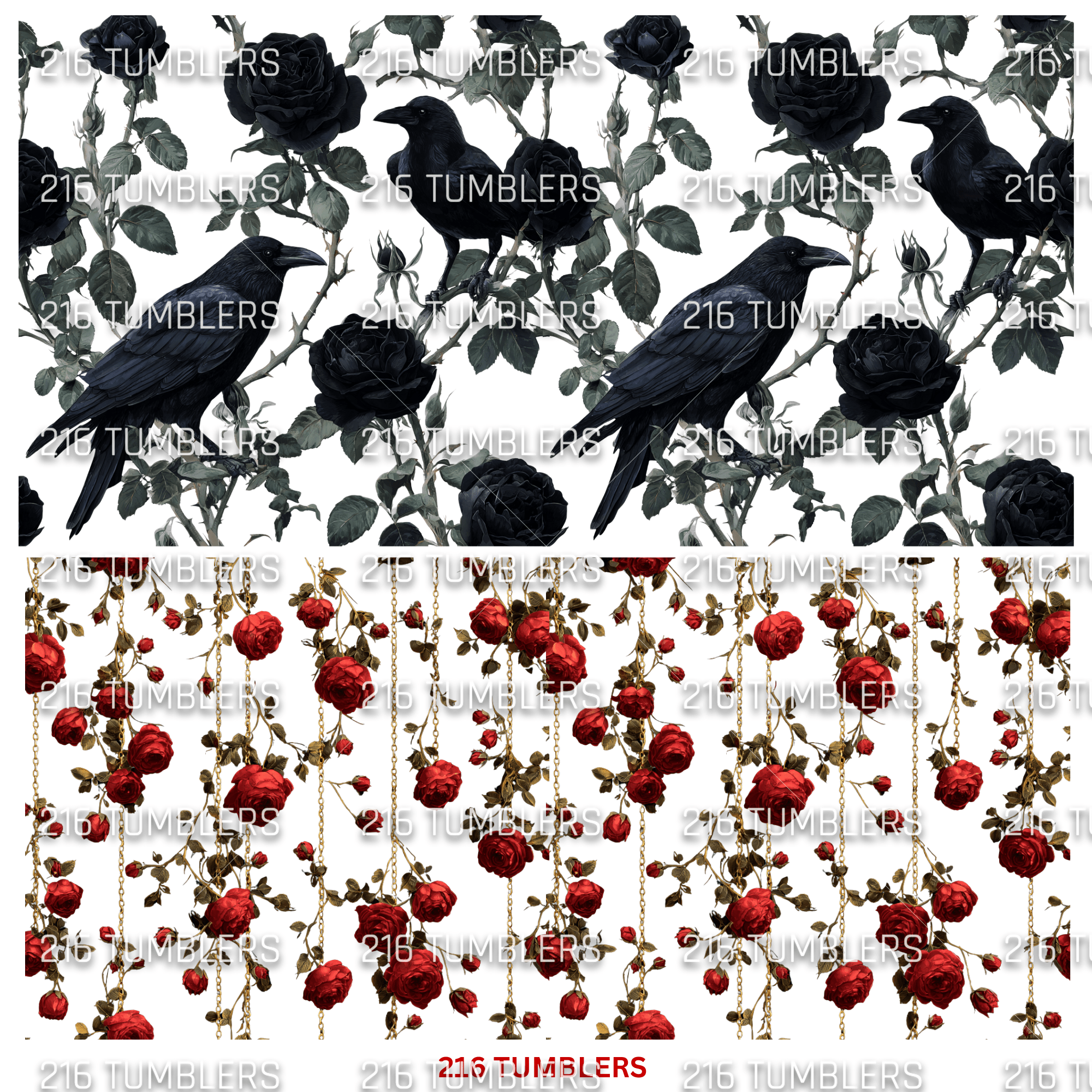 953 OOH SHORT RIBS W/CROWS OR RAVENS - 216 Tumblers