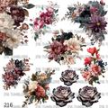 960 A STUNNING FLORAL SHEET - 216 Tumblers