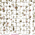 961 WHITE FLORAL STRANDS - 216 Tumblers