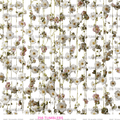 962 WHITE FLORAL STRANDS - 216 Tumblers