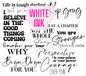 #20-121 WHITE LETTERS KGD Words 2