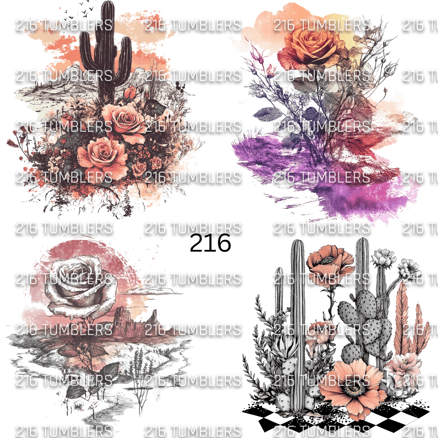 972 WESTERN COTIJA - 216 Tumblers