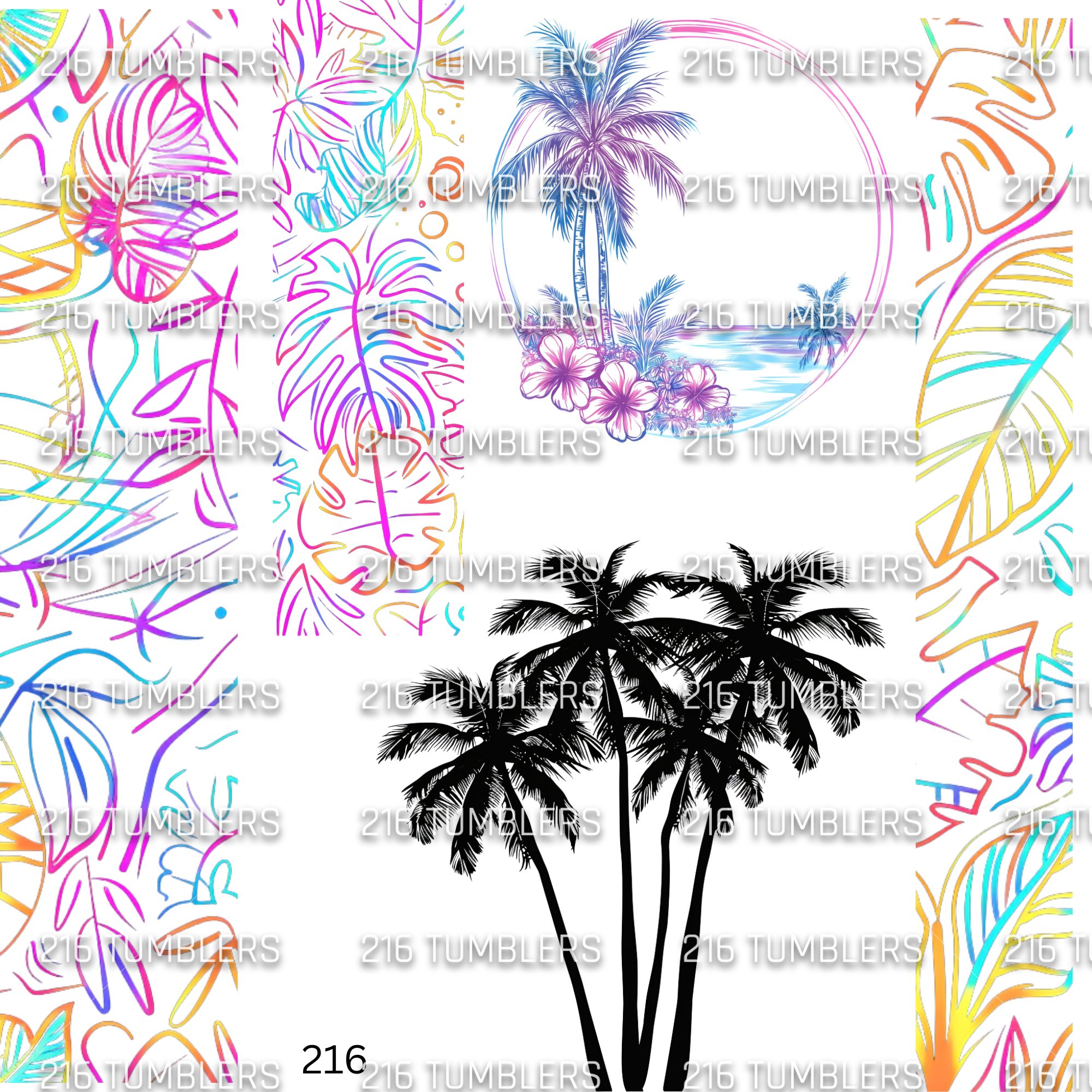 974 NEON SUMMER - 216 Tumblers