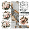998 HAPPINESS FLORAL MARBLE - 216 Tumblers