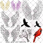 258 - ANGEL WINGS OUTLINE