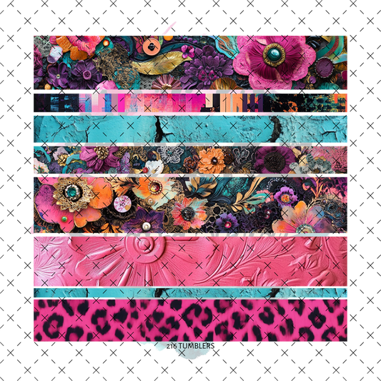 10X10-89 COLORFUL BANDS