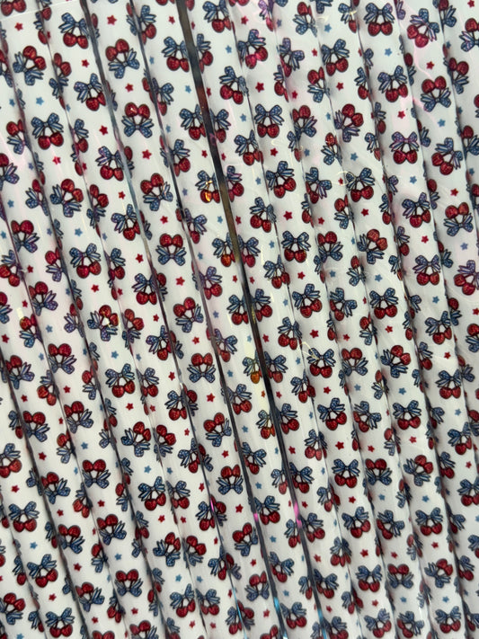 509 Cherries w/bows (White) 32-40oz