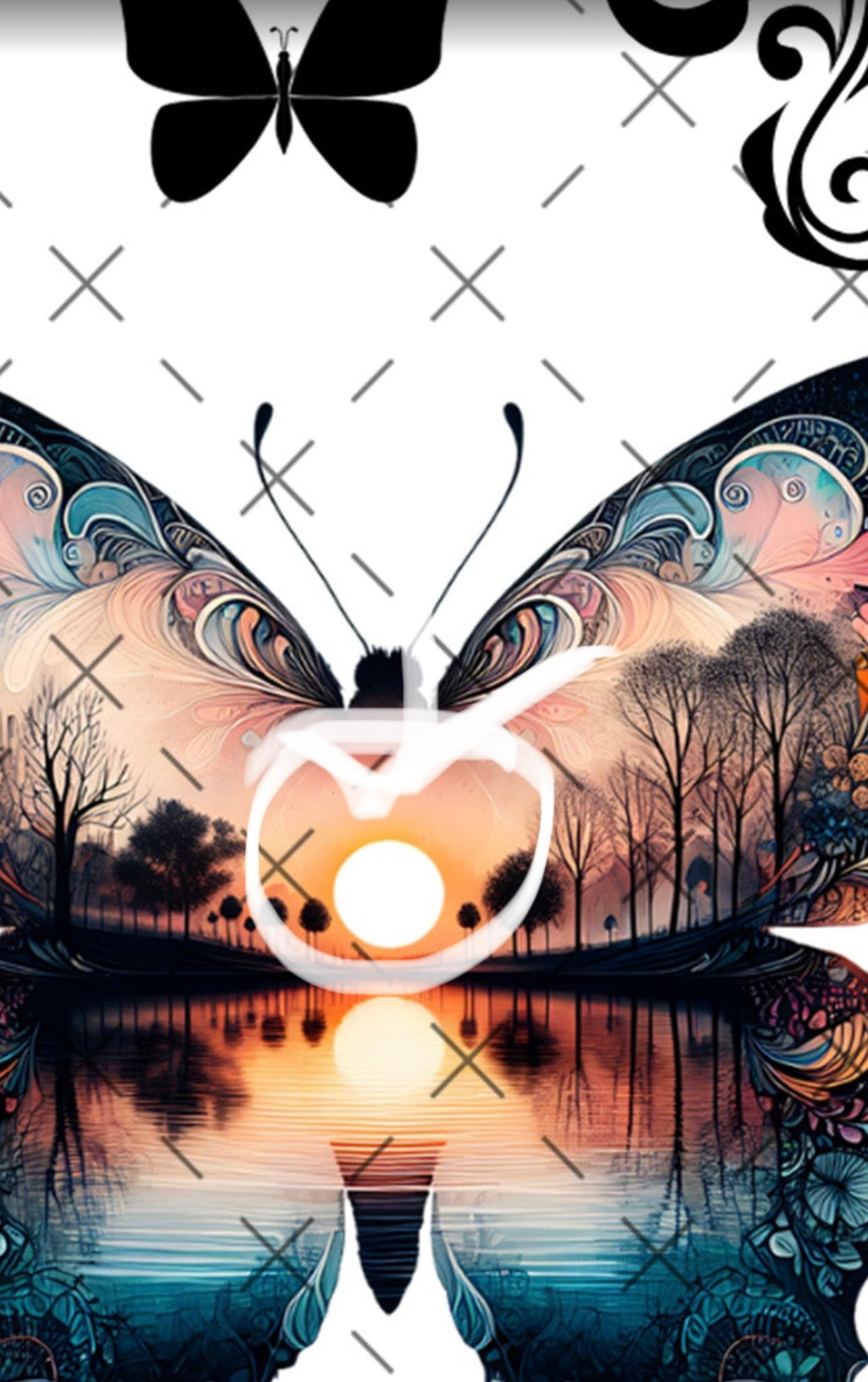 10X10- 151 SCENIC BUTTERFLIES **(read)