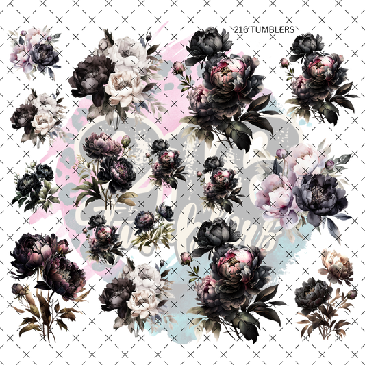 10X10-84 GOTHIC PEONIES