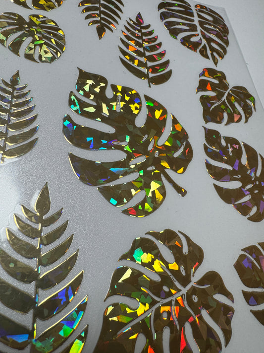 10X10- DIAMOND CUT MONSTERA GOLD