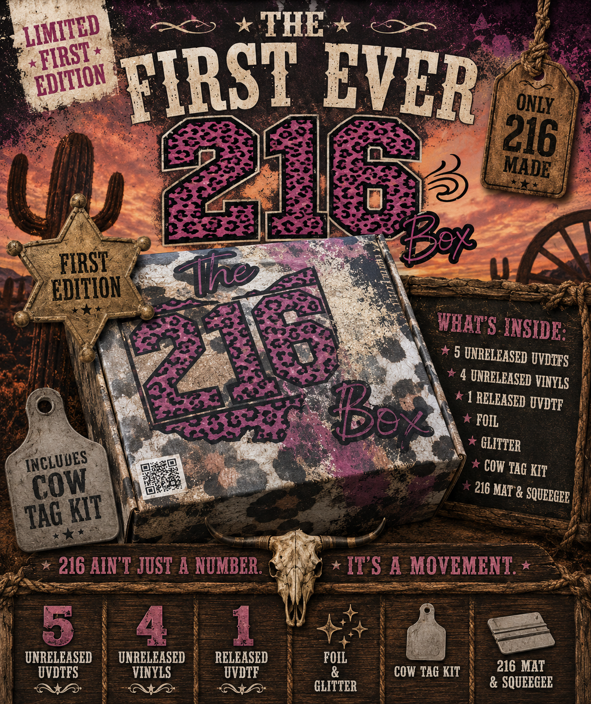 216 WESTERN THEME BOX - DO NOT ADD ANY OTHER PRODUCT WITH THIS.