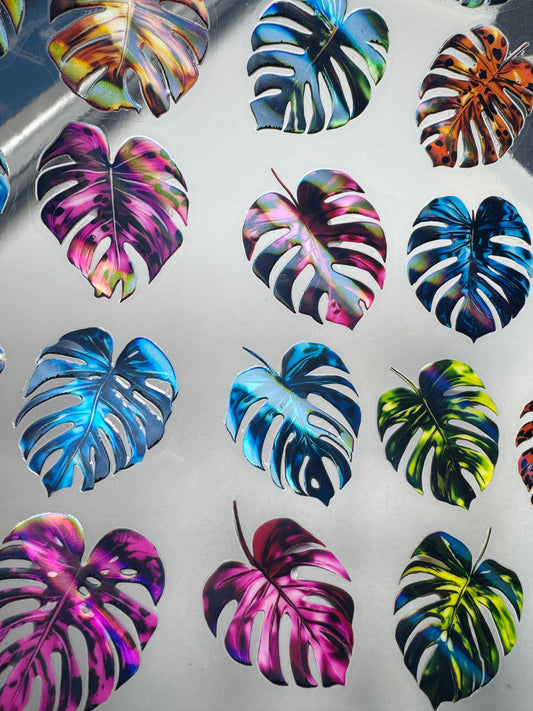 10X10-  185 HOLOGRAPHIC MONSTERA