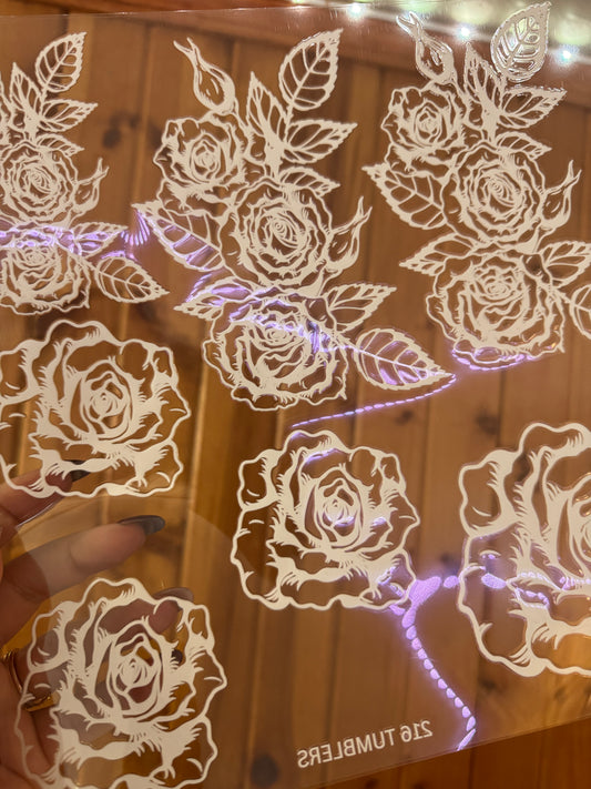 IN WHITE - 76 FLORAL BUNDLE OUTLINES