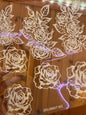 IN WHITE - 76 FLORAL BUNDLE OUTLINES