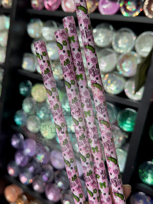 Pink Pickle Straw 32-40oz
