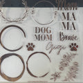 MAMA SHEET WITH WREATHS  - METALLIC