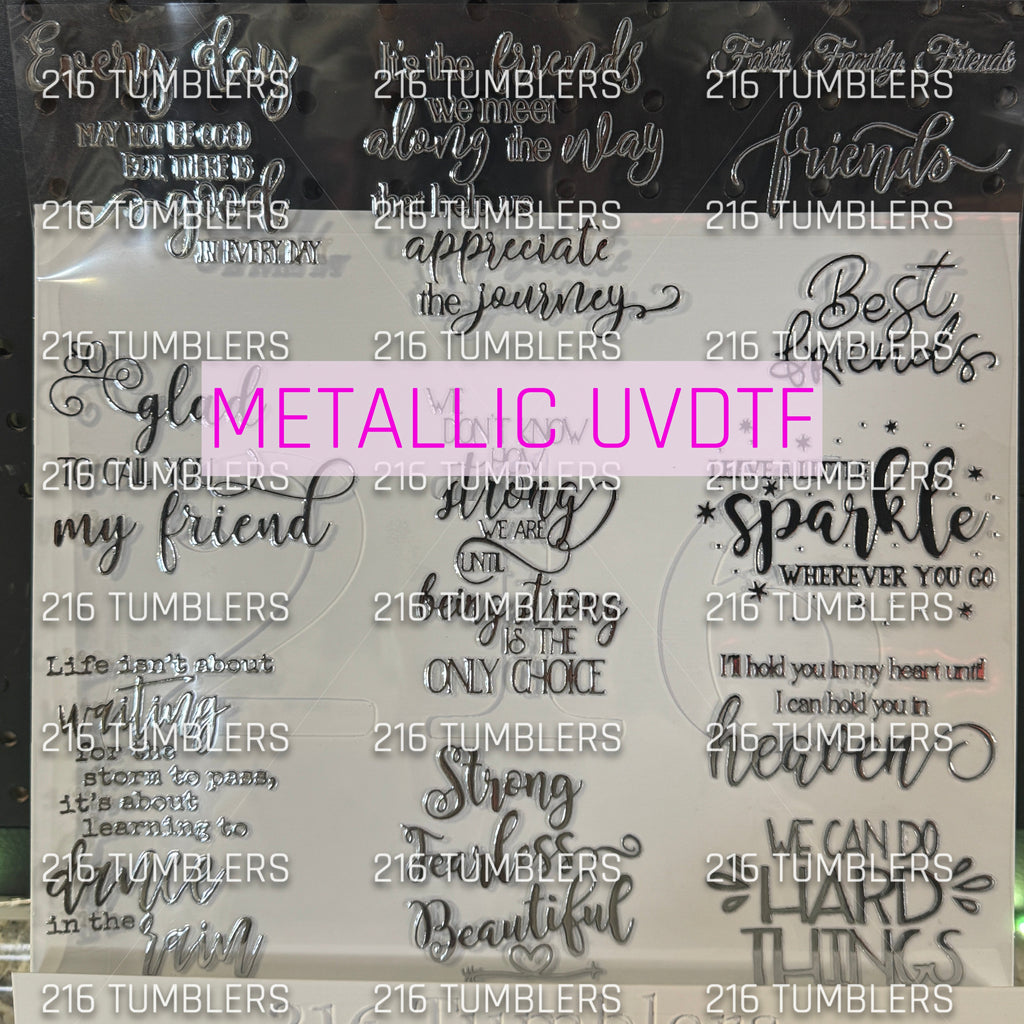 WORD SHEET - 2 COLOR OPTIONS - UVDTF 11.25X11.25